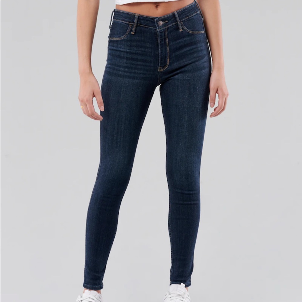 High-Rise Dark Wash Jean Leggings